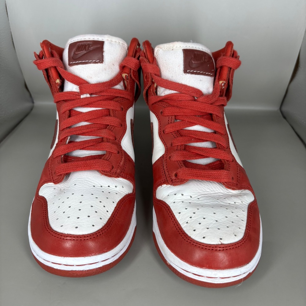 Nike Dunk High Team Red White Sneakers DX0346-600 women's 6 - Picture 2 of 7